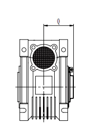 NMRV worm gearbox protective cover for input shaft